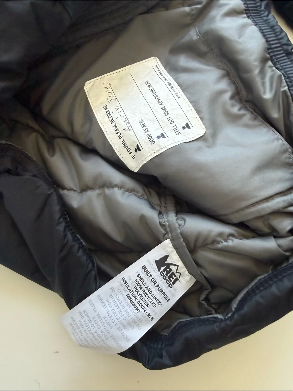 REI black down